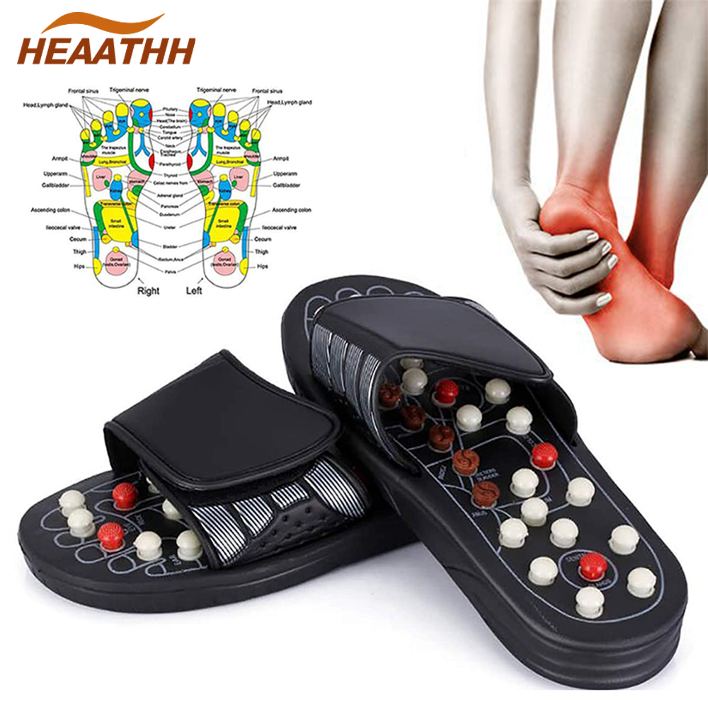 Picture of ফুট ম্যাসেজ স্যান্ডেল - Foot Massage Slippers Sandal Rotating Acupuncture Points For Women Men