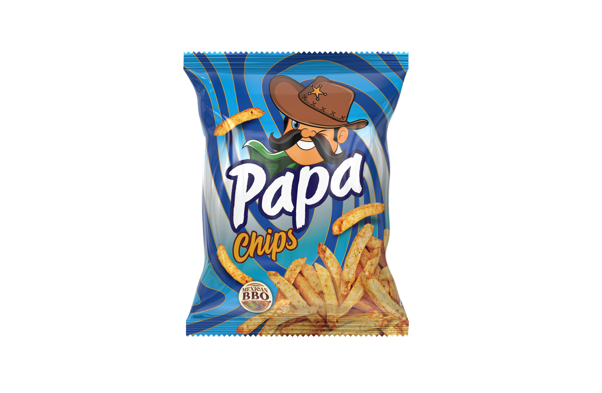 Picture of PAPA CHIPS MAXICAN BBQ FLAVOR 21 GM