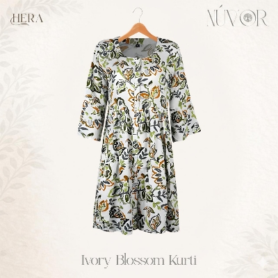 Picture of Ivory Blossom Kurti