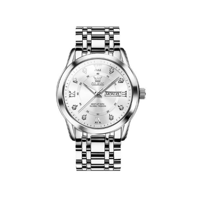 Picture of OLEVS 5513 Stainless Steel Luminous Quartz Men watch- Silver