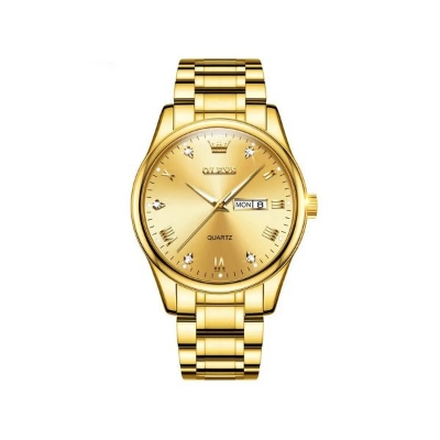 Picture of Olevs 5563G Stainless Steel Watch for Men – Gold