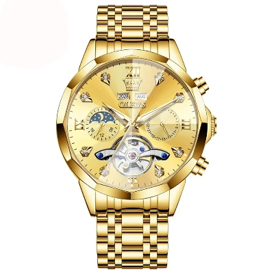 Picture of OLEVS 6621 Mens Automatic Chronograph Watch-Full Golden