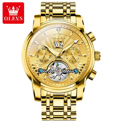 Picture of Olevs 9965 Automatic Mechanical Watch for Men-Full Golden