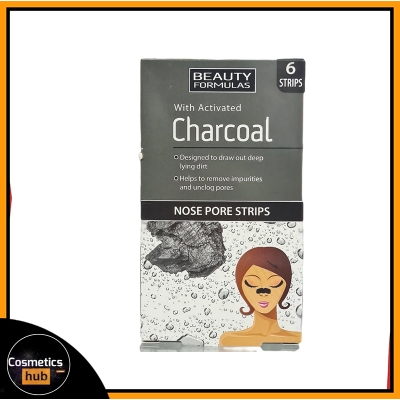Picture of Beauty Formulas Activated Charcoal Nose Pore Strips 6 Strips