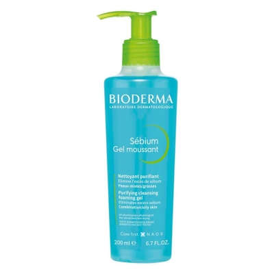 Picture of Bioderma Sebium Gel Moussant Purifying Cleansing Foaming Gel 200ml