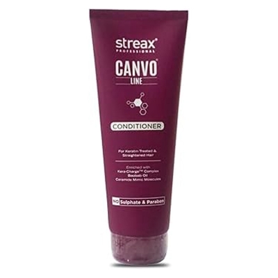 Picture of Streax Professional Canvo Line Conditioner For Keratin Treated And Straightened Hair 240gm