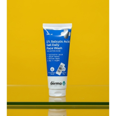 Picture of The Derma Co 1% Salicylic Acid Gel Face Wash 100ml