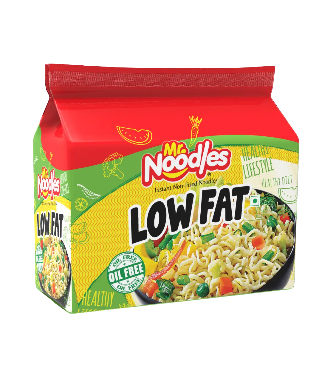 Picture of Mr. Noodles Masala Flav-Low Fat 40gm8pcs