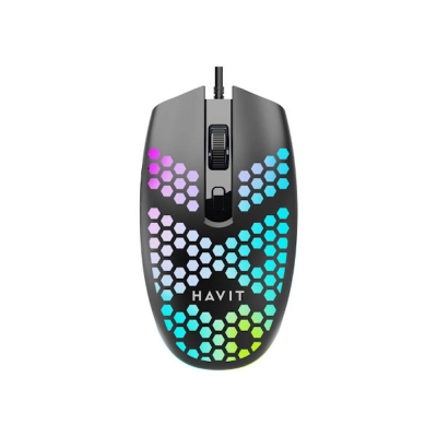 Picture of HAVIT MS4254 RGB USB Gaming Mouse- Black