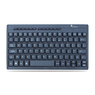 Picture of A.Tech Mini USB Multimedia Keyboard With Bangla Black- Black