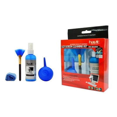 Picture of Havit HV-SC055 4-in-1 Screen Cleaner kit for LCD monitor,Laptop,Mobile phone - Red