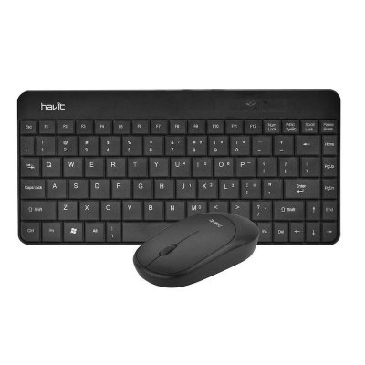 Picture of Havit KB259GCM Black Mini Wireless Keyboard & Mouse Combo- Black