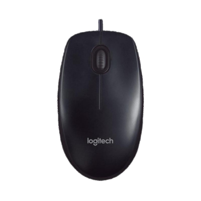 Picture of Logitech M90 USB Contoured Shape MOUSE- Black