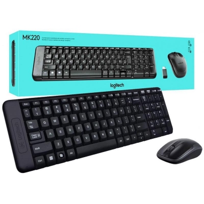 Picture of Logitech MK220 Wireless Combo Keyboard- Black