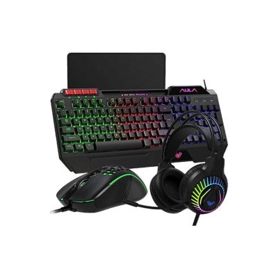 Picture of AULA T650 4 in 1 Gaming Combo- Black