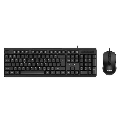 Picture of HAVIT KB270CM Wired Keyboard & Mouse Combo- Black