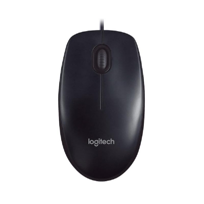 Picture of Logitech M90 USB Contoured Shape Mouse- Black