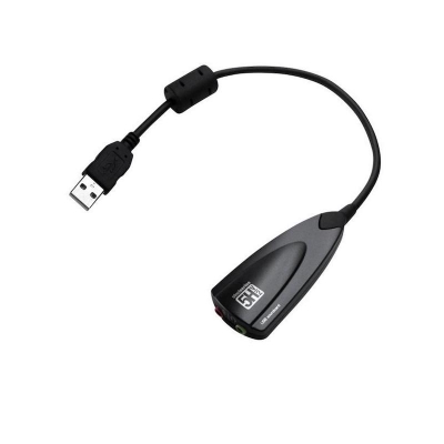 Picture of USB 3D Sound Card Adapter With Cable line - Black