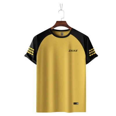 Picture of ZAIAX BLACK YELLOW RAGLAN TSHIRT – RGBY