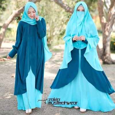 Picture of Irani Borka Dubai soft Cherry Georgette Fabric For Women