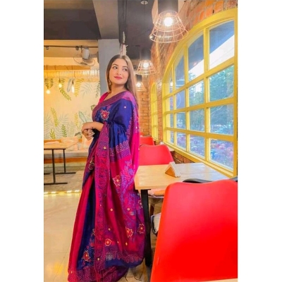 Picture of Half Silk Saree For Women