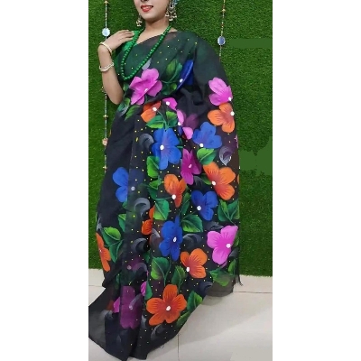 Picture of Half Silk Saree For Women
