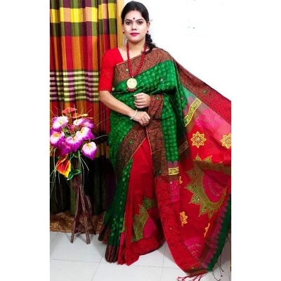 Picture of Half Silk Saree for Women Half Saree Blouse Included
