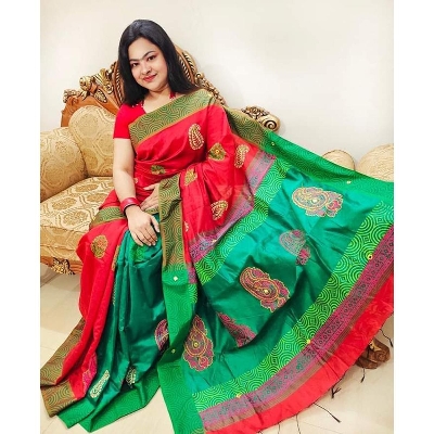 Picture of Half Silk Saree For Women