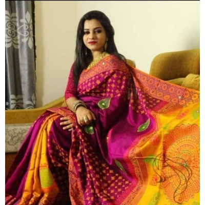 Picture of Half Silk Saree For Women