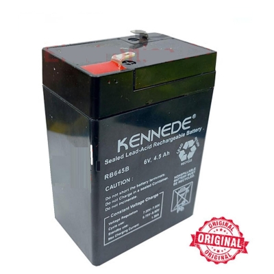 Picture of Lead Acid 6v 4.5Ah Kennede Battery For Rechargeable Fan Kids Ride On Power Car Wheels . Black