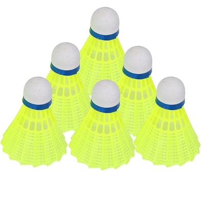Picture of 6 ps Badminton Plastic Feathers, 1 Tubes for Indoor/Outdoor Games Sports Training 