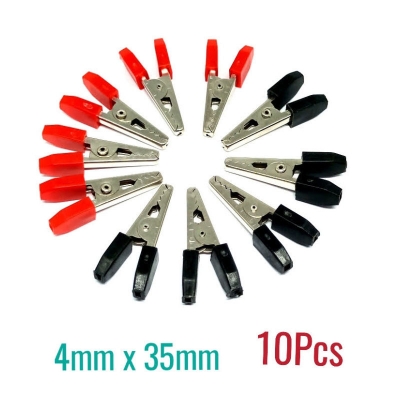 Picture of Mini Alligator Clip Black & Red - 5 Pair Multicolor