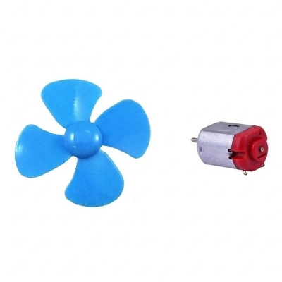 Picture of Mini Fan Set 130 Small Motor And 4 Blade Fan 1 Set Multicolor