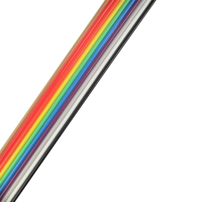 Picture of 5 Feet 10P IDC Rainbow Color Flat Ribbon Cable 10 Wire Multicolor