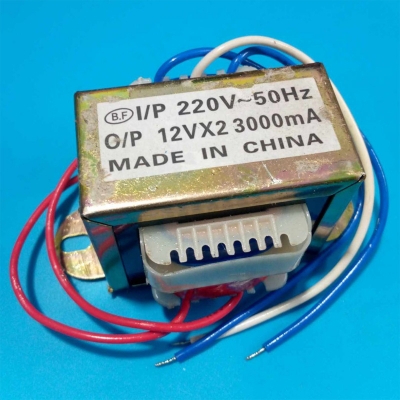 Picture of BANGLADESHI 12V 3A Transformer 12-0-12V 3Amp Input AC 220V 50Hz Output DC 12 Volt 3A Step Down Transformers Adapters For Power Supplies Electronics Circuitry & Parts Multicolor