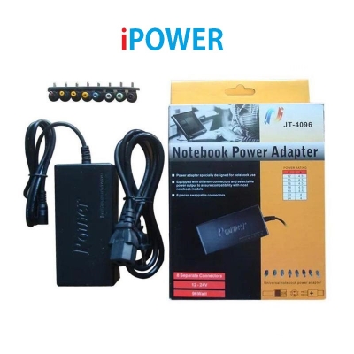 Picture of 96 Watt Adjustable Universal Power Supply Charger Adapter For Notebook Laptop DC 12 - 24 Volt Black