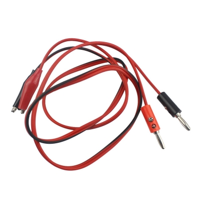 Picture of BANANA Plug Multimeter Probe Alli-gator Testing Cord Leads Clip To 4mm Banana Plug Dual Tester Probe For Multimeter Cable Leads Probe Multicolor