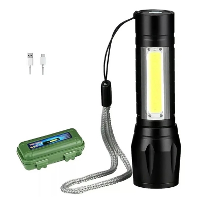 Picture of USB Torch Light -With out Zoom Light Black