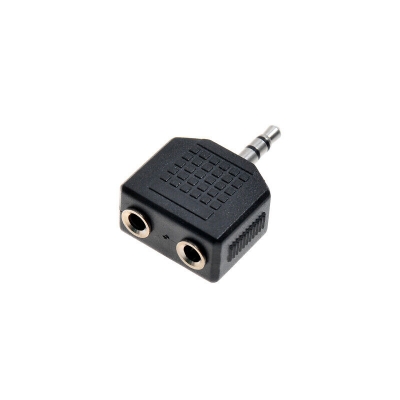 Picture of 3.5mm 1 to 2 Audio Duplicator Adapter - Black 1Ps Black