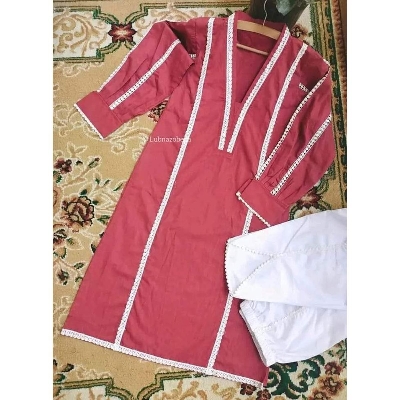 Picture of Westrn Fashion Ladis Stitch Kameez and pant Duble Gorgette  style Kurti  dress for women - Beating