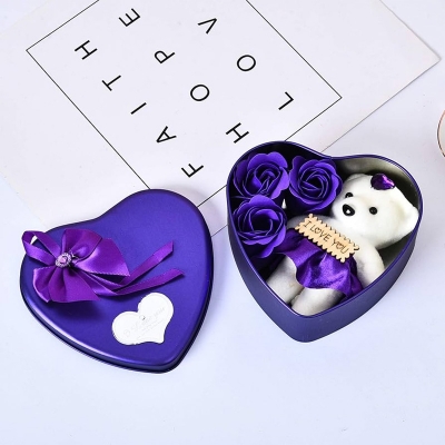 Picture of Purple color Love Box Valentine Day Best Love Gift for Girlfriend Purple
