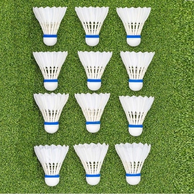 Picture of Badminton Feather Shuttlecock 12 Ps White