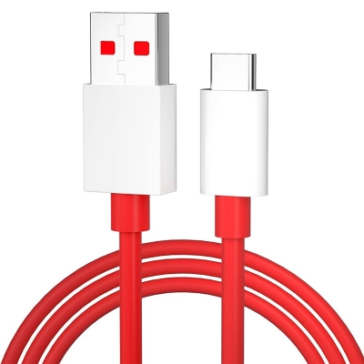 Picture of Fast Charging 6A USB Type-C Data Cable for One plus 7Pro 7 6T 6 5T Red