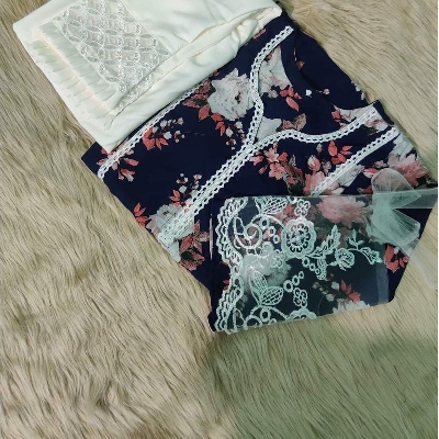 Picture of Western Fashion Ladies Most demanding party wear Double georgette special Style Kurtas with designed pant For Women