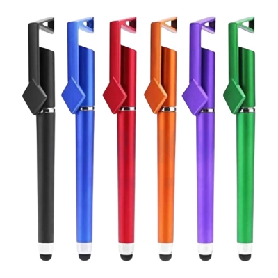 Picture of 3 in 1 Pen Touch Screen Stylus Pen 1 Ps Support All Smart Phone Multicolor