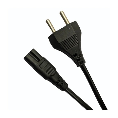Picture of AC 220v 2 pin power cable cord, For Electric Appliance 2 Meter Black