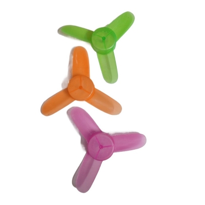 Picture of 150mm Shaft Diameter 4mm Plastic 3 Blede Fan For Making Mini DC Fan 2PS Multicolor