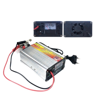 Picture of 12v 10A Intelligent Battery Charger / 12 Volt Battery Charger 10 Ampere Analog Display Automatic Fast Charging Multicolor