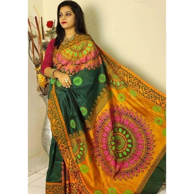 Picture of Half Silk Saree For Women