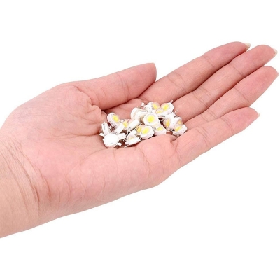 Picture of High-Power LED Chip, 1 W, Super-Bright Intensity, SMD Light Emitter Components, Diode, Lamp, Beads, Chip, DIY Lights for Flood Light Spotlights, Pack of 20 White